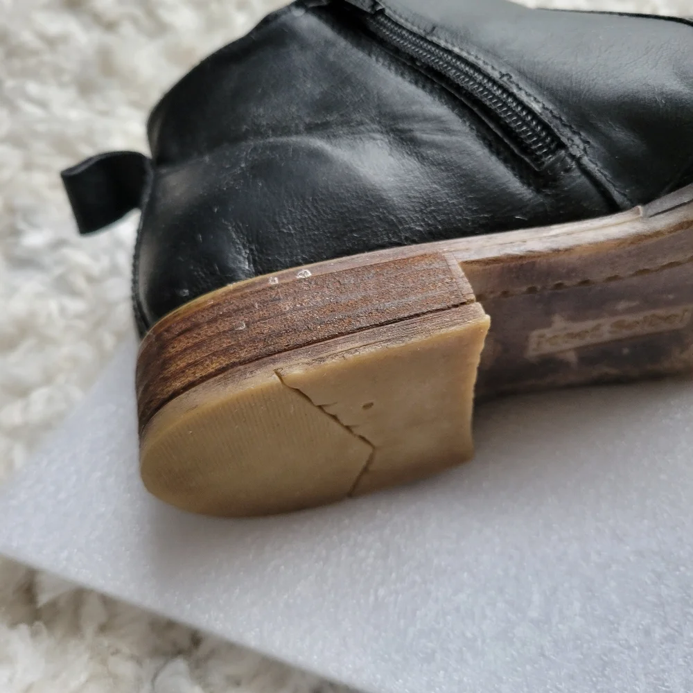 Josef Seibel black leather booties size 39 - Picture 5 of 9